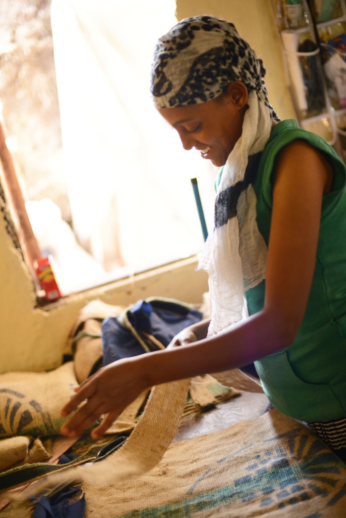 ethiopian woman creating