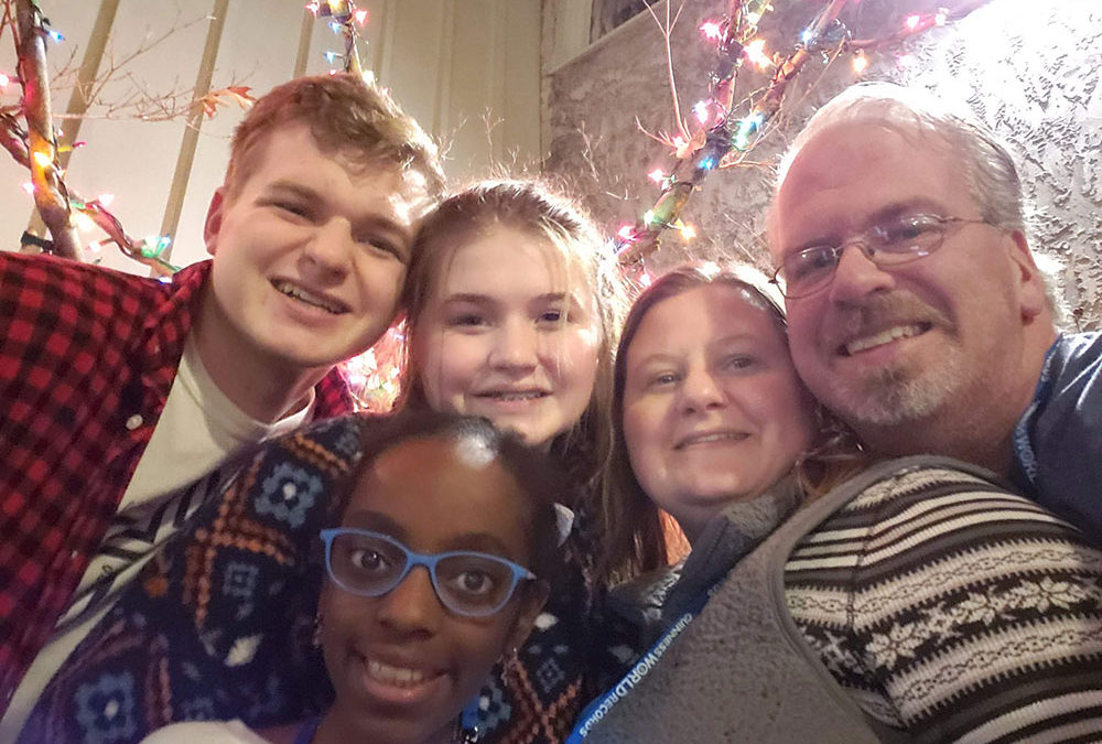 Christmas family photo in Gatlinburg 2019