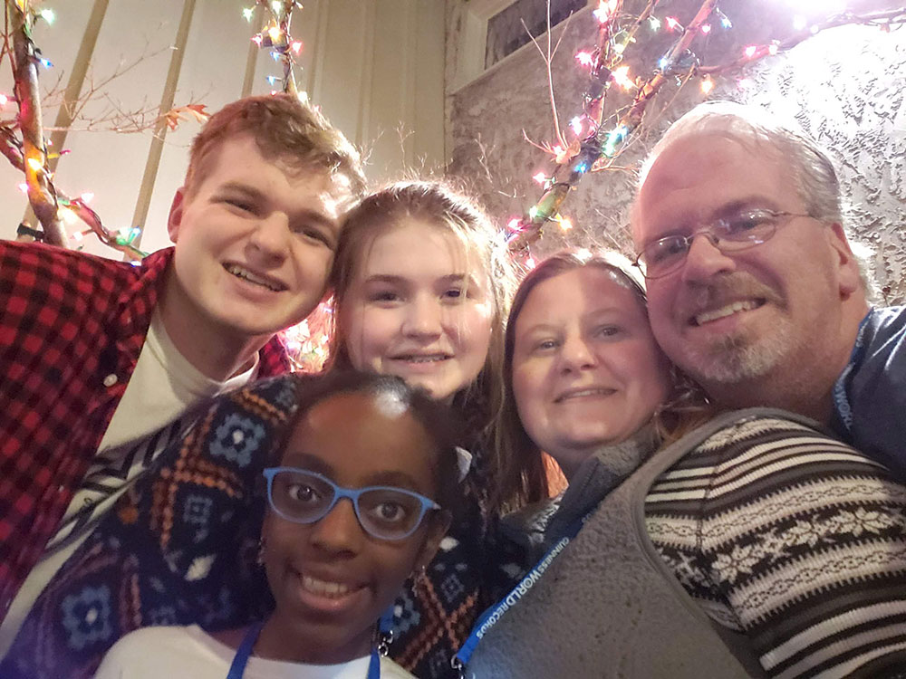 Christmas family photo in Gatlinburg 2019