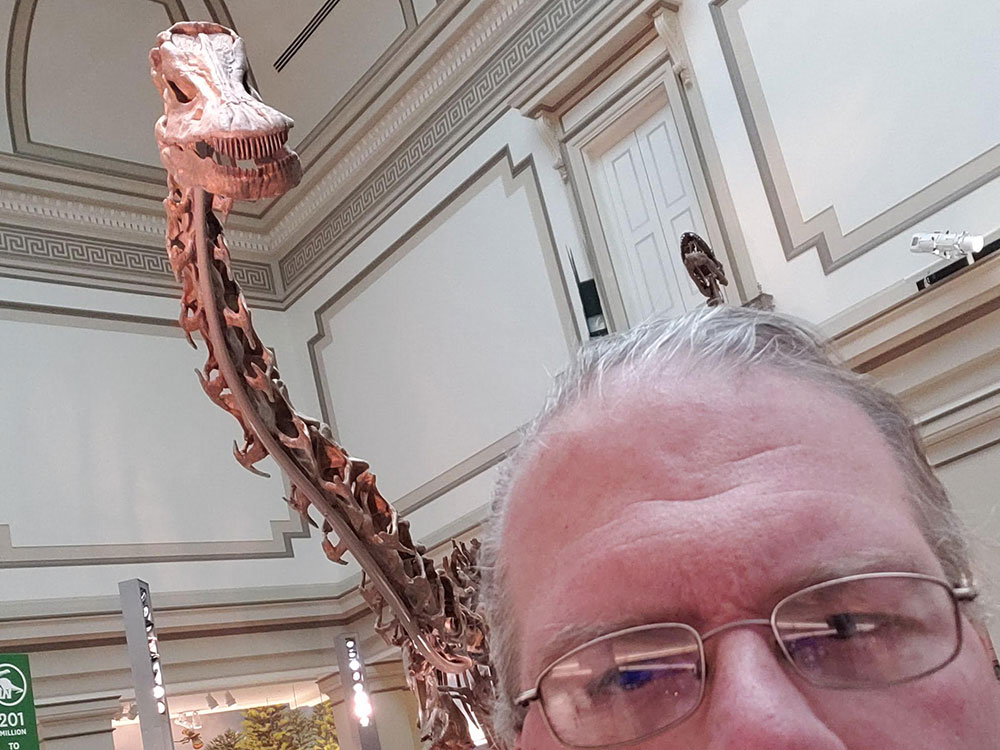 Selfie with a sauropod
