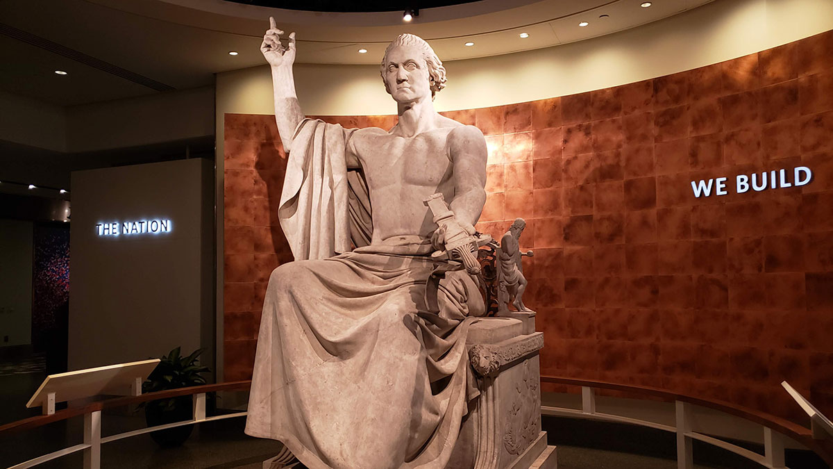 Statue of George Washington at the Smithsonian Museum of American History