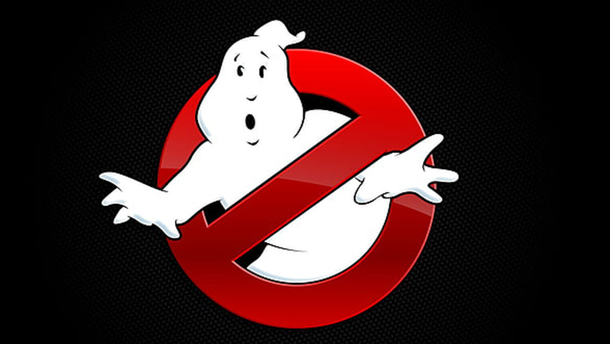 Ghostbusters logo with black background