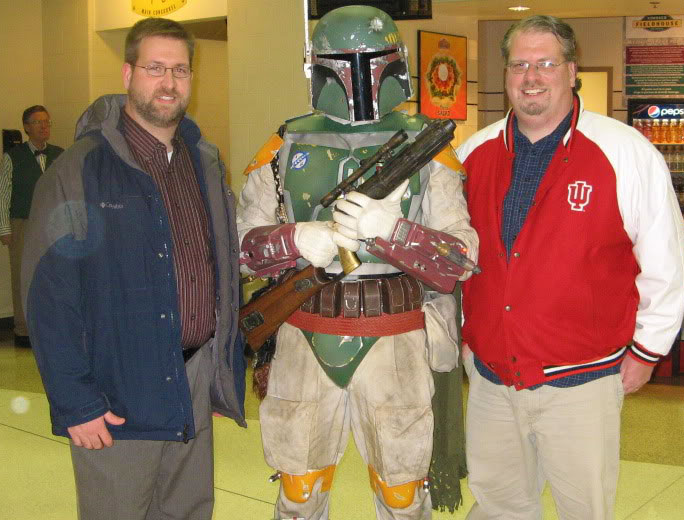 Boba Fett posed with me and my brother at Star Wars in Concert in Indy.
