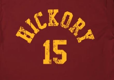 Hickory Huskers t-shirt inspired by the 1986 film Hoosiers.